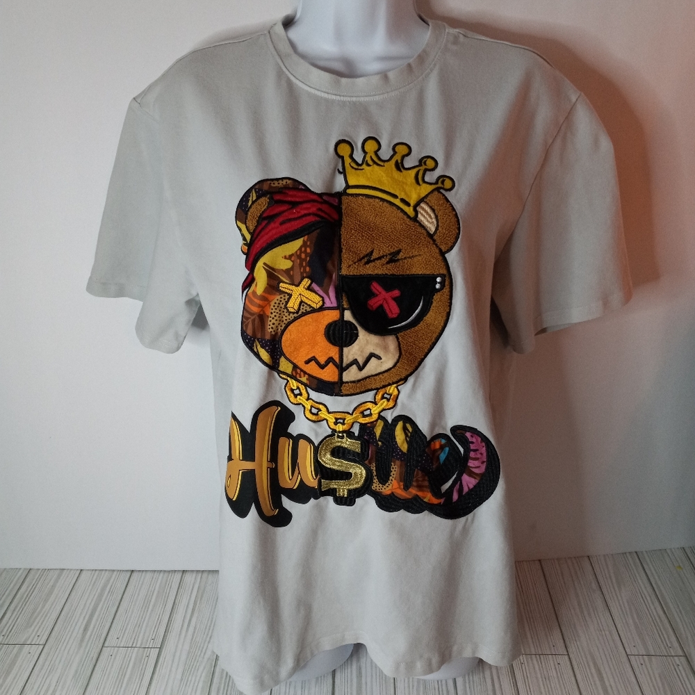 KINDRED Hustle Bear Mixed Media Tee